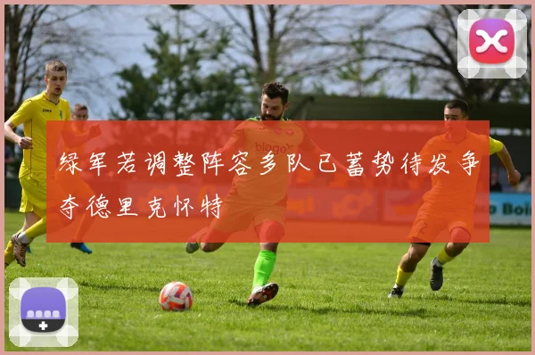 绿军若调整阵容多队已蓄势待发争夺德里克怀特