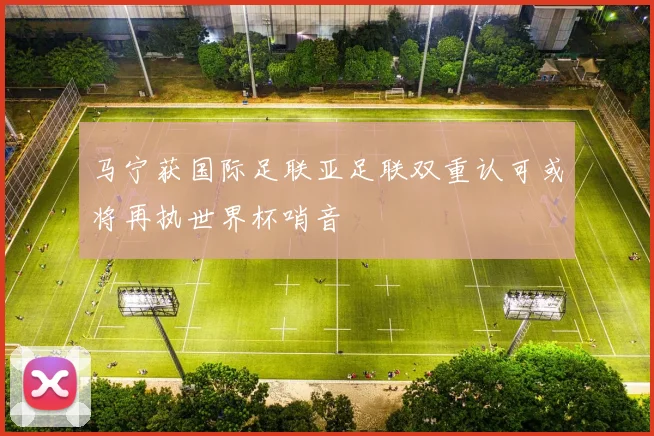 马宁获国际足联亚足联双重认可或将再执世界杯哨音